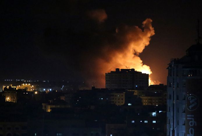 Rook na een Israëlische luchtaanval op Gaza (archiefbeeld).