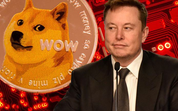 Elon Musk tweette drie keer over Dogecoin, maar een koersstijging van de cryptomunt bleef uit.