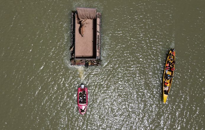 Beelden van de speciale reddingsactie.