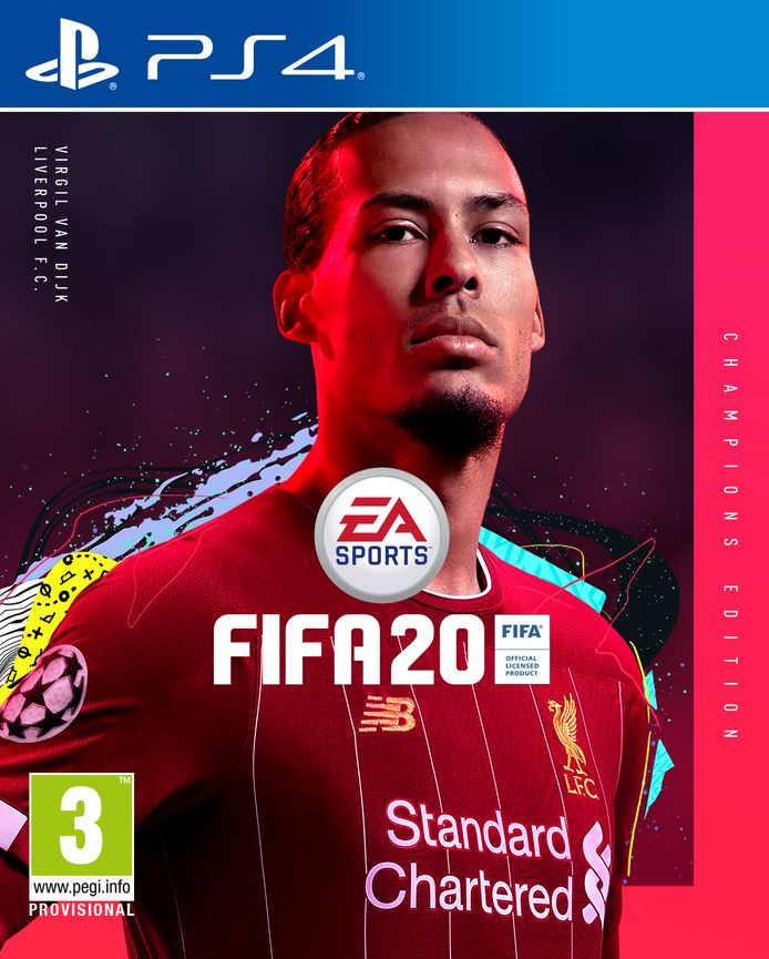 Virgil van Dijk op cover FIFA20