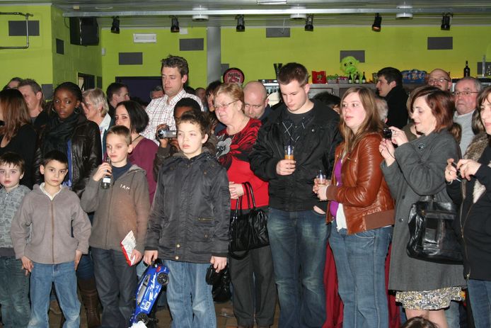 Tijdens de openingsreceptie van de Klup aan de Tiensestraat in 2011