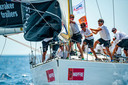 Jan de Kraker en zijn bemanning in actie tijdens de Copa del Rey Regatta 2018.
