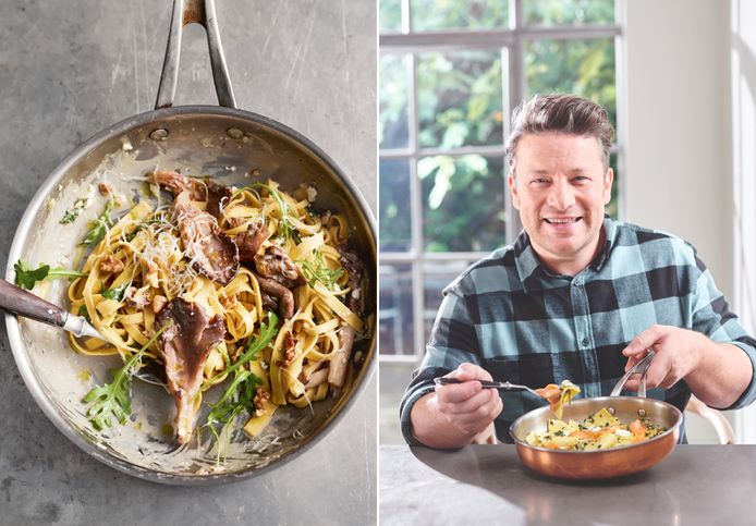 Het zit in de menselijke efficiënt te zijn”: chef Jamie Oliver geeft 3 recepten en beantwoordt 5 vragen over snel makkelijk koken | Eten | hln.be