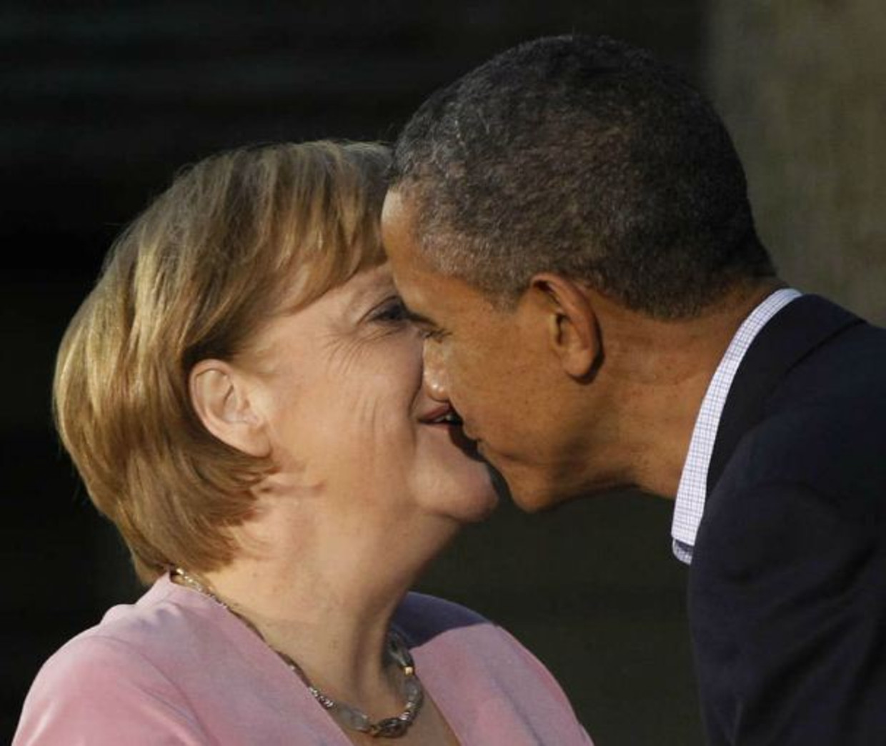 Angela Merkel en Barack Obama. Beeld ap