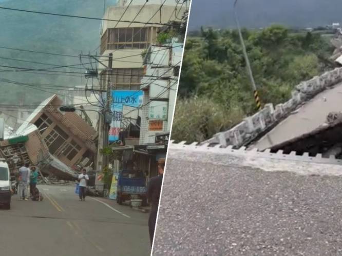 Aardbeving met kracht van 6,9 treft oosten van Taiwan: verschillende huizen en bruggen ingestort