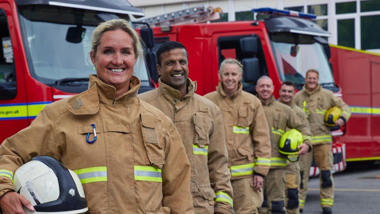 'Yorkshire Firefighters' Beeld VRT