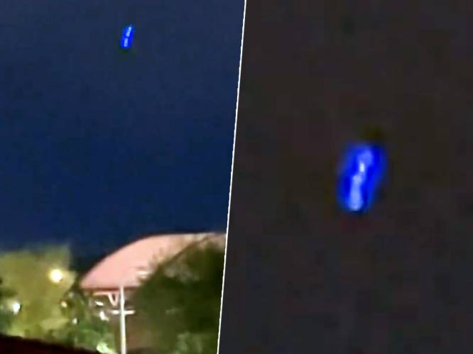 Amerikaan filmt mysterieuze blauwe ufo die kronkelt als worm