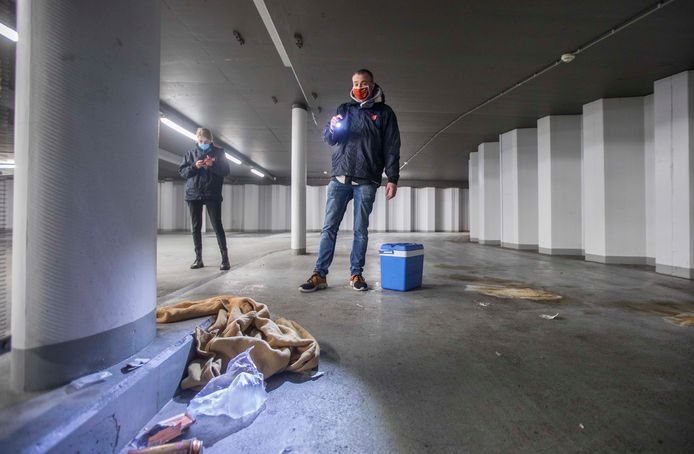 Het Leger des Heils gaat ook geregeld op pad om daklozen op te zoeken.