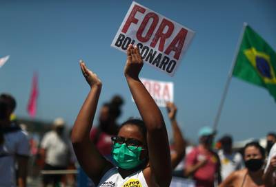 Honderden mensen in Brazilië op straat tegen president Bolsonaro