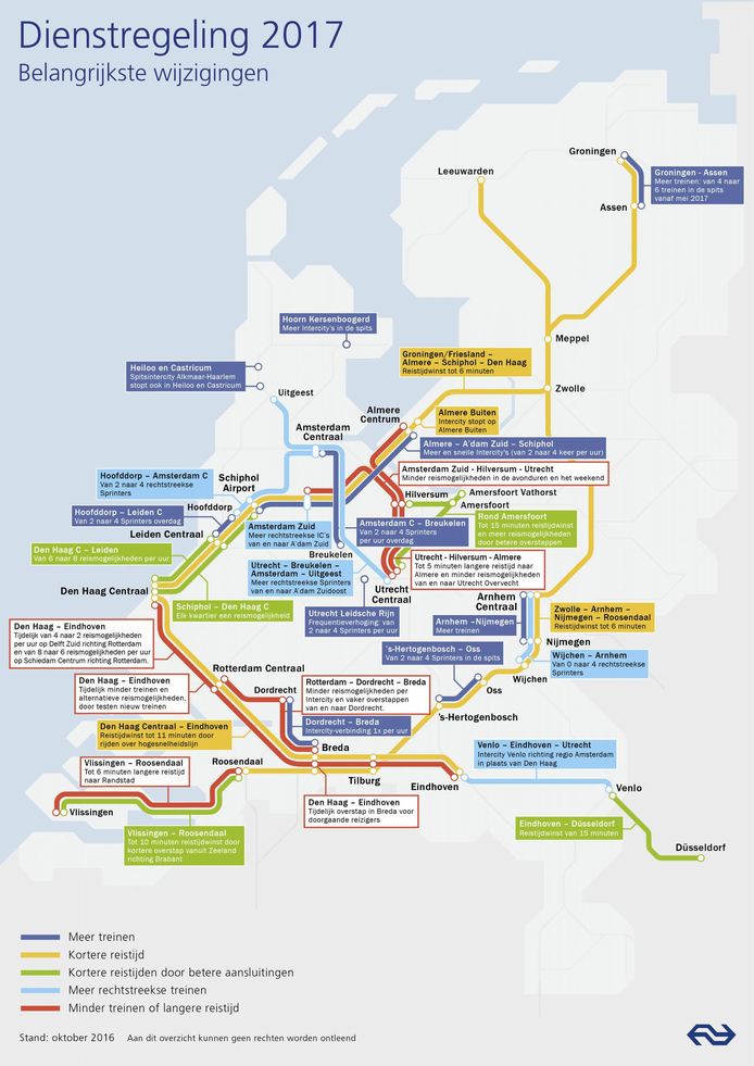 De nieuwe NSdienstregeling voor Haagse treinreizigers Den Haag AD.nl