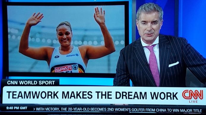 Jolien Boumkwo was one of the main features on CNN World Sport