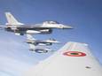 Belgische F-16's onderscheppen Russische bommenwerpers boven Noordzee