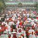 Roodhemden massaal de straat op in Bangkok