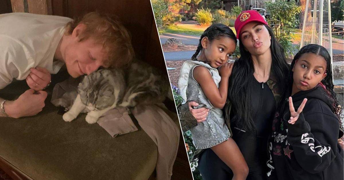 Latest Celebrity News: Ed Sheeran Poses with Taylor Swift’s Cat, Zac Efron Honors Matthew Perry, Kim Kardashian’s Family Photo, and More!