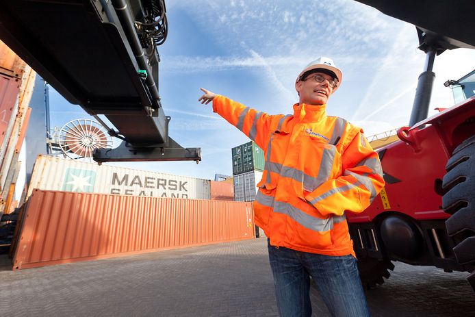Containerhaven Alpherium in Alphen aan den Rijn.