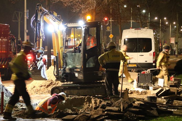 De gaslucht werd veroorzaakt door een breuk in de leiding.