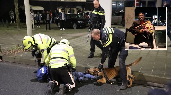Concert van Kiros Asfaha loopt uit de hand. Inzetfoto: artiest bij aankomst in Tilburg.