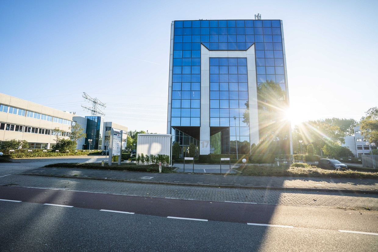 Het advocatenkantoor van Youssef T. in  een bedrijfsverzamelgebouw in Utrecht.  Beeld ANP