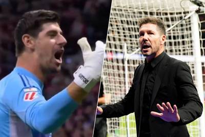 LIVE ATLETICO-REAL. Madrid derby resumes after Thibaut Courtois had lighters (and mysterious bag) thrown at him