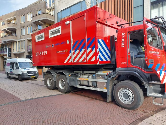 Brandweer staat op het punt te vertrekken in Arnhem