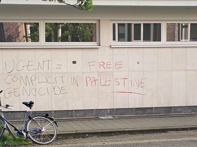 UGent-gebouw aan de Ledeganck beklad, ook oproep om UGent te bezetten omwille van Gaza-oorlog