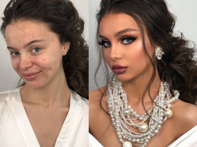 De kracht van make-up: deze elf vrouwen zien er haast onherkenbaar uit op hun trouwdag