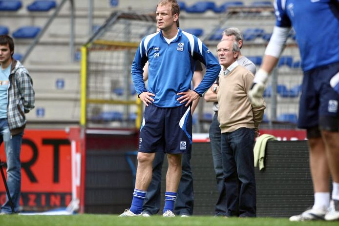 Goran Ljubojevic in mei 2009 tijdens een training van RC Genk.