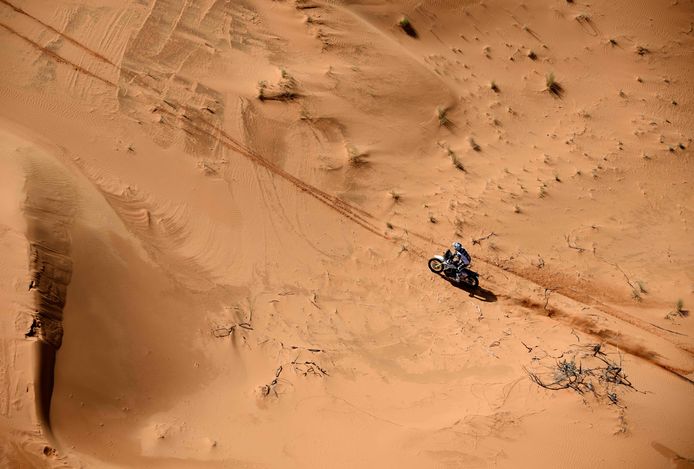 De Amerikaan Skyler Howes eerder deze Dakar Rally.