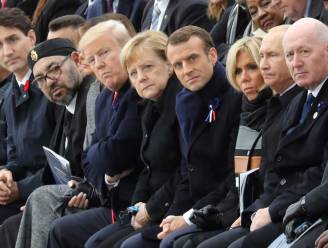 Macron preekt tegen nationalisme (van Trump, Erdogan en Poetin)
