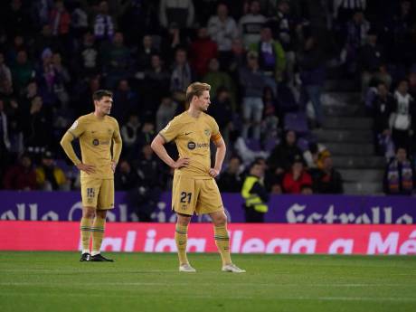 Aanvoerder Frenkie de Jong na blamage met kampioen FC Barcelona: ‘We moeten in de spiegel kijken’