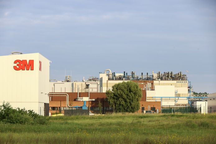 De fabriek van 3M in Zwijndrecht.