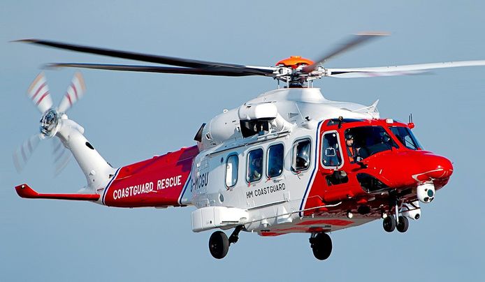 Een reddingshelikopter van Bristow.