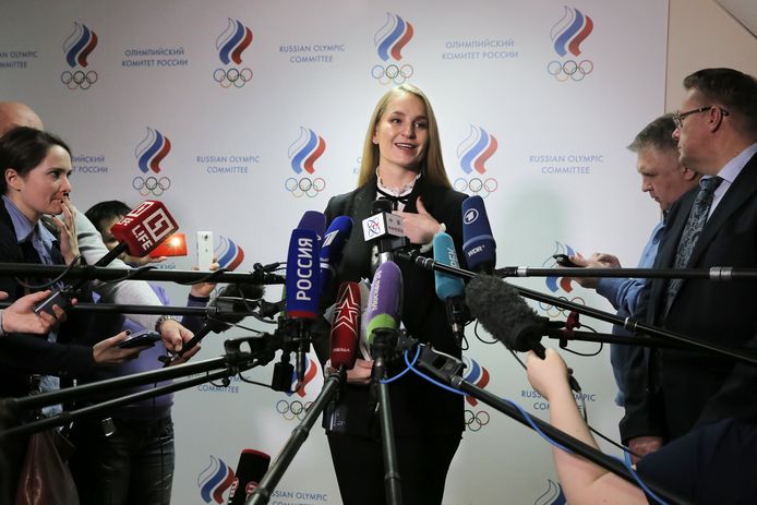 Sofia Velikaya, de voorzitster van de atletencommissie in Rusland.