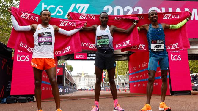 Bashir Abdi knap derde in London Marathon, Keniaan Amos Kipruto wint