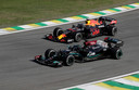 Lewis Hamilton en Max Verstappen gaven elkaar in de titelstrijd nauwelijks iets toe.