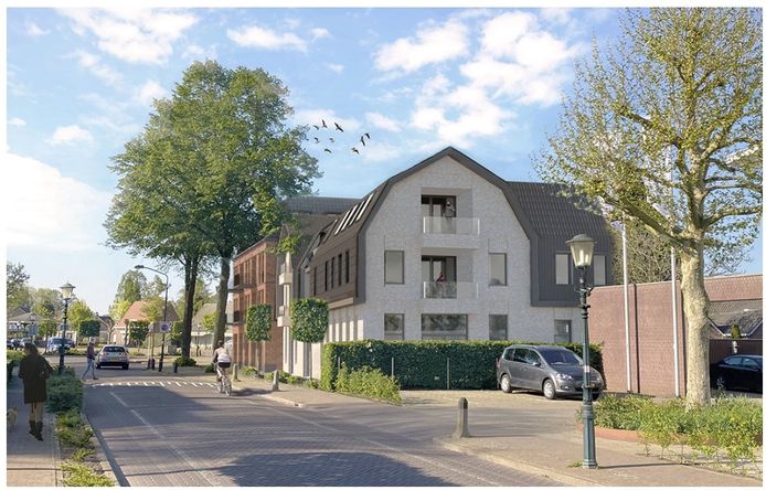 Impressie van het gezondheidscentrum met appartementen