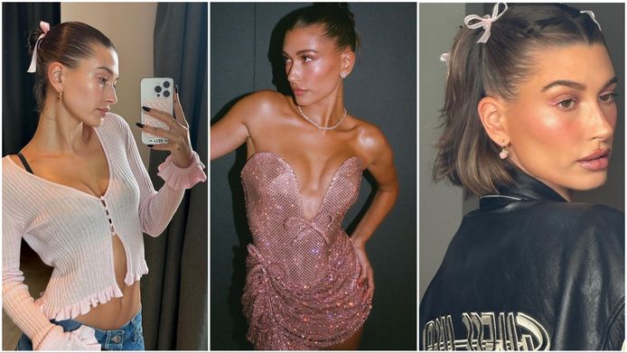 Hailey Bieber is duidelijk fan van het accessoire.