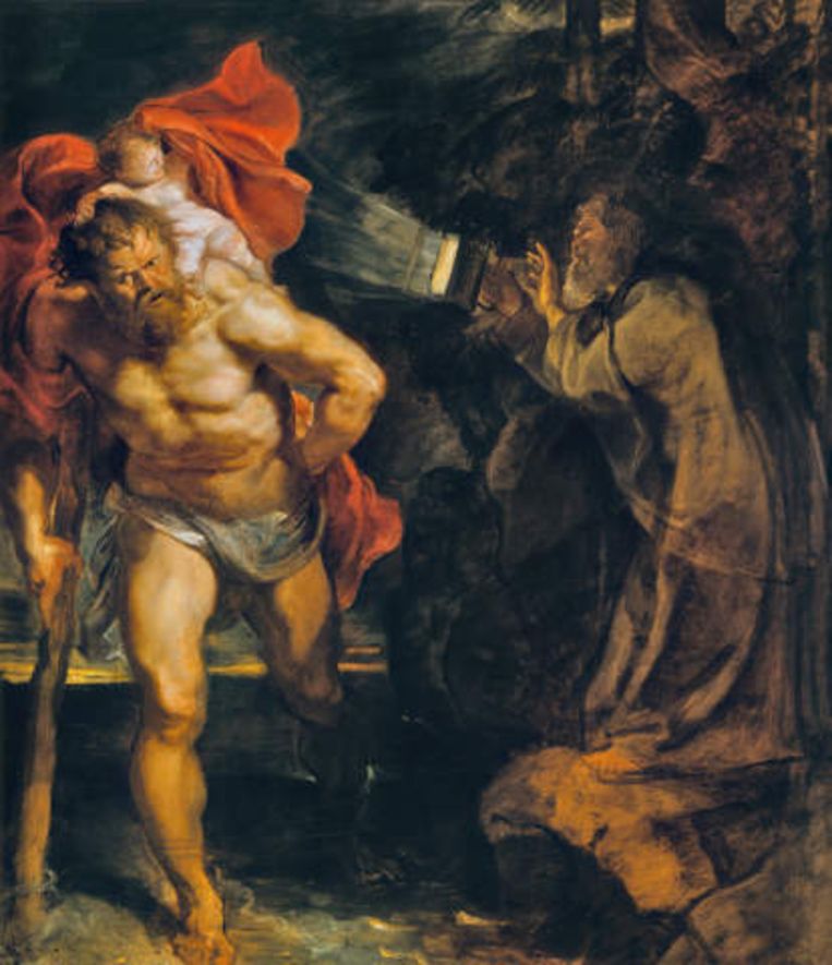 'De heilige Christophorus’ Beeld Peter Paul Rubens