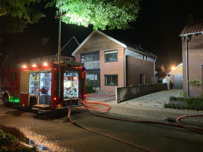 De brand bij het huis aan de Pastoor Sandersstraat in Lichtenvoorde.