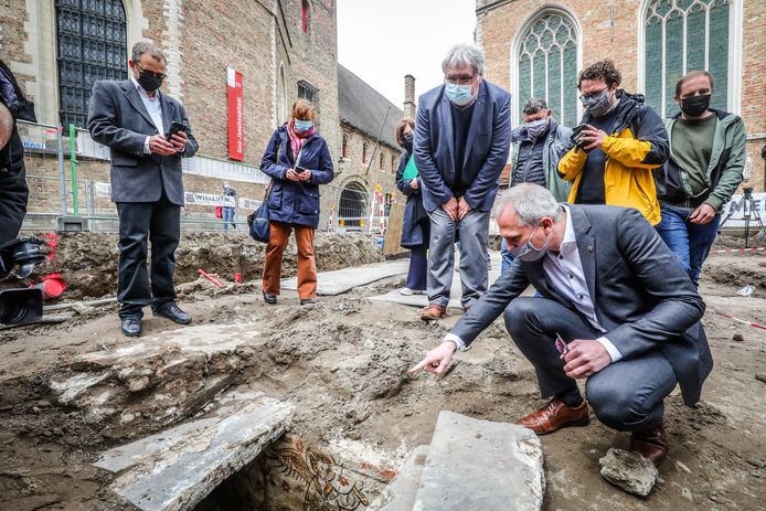 Minister Diependaele bracht een bezoek aan de site.