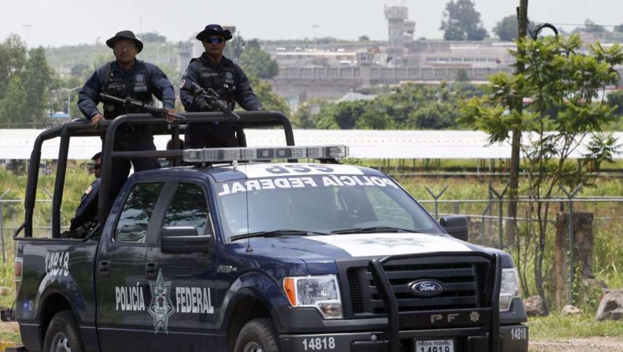 De Mexicaanse politie op patrouille. Beeld afp