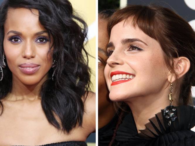 De korte froefroe van Emma & de paarse eyeliner van Kerry: de Golden Globes in 7 beautylooks