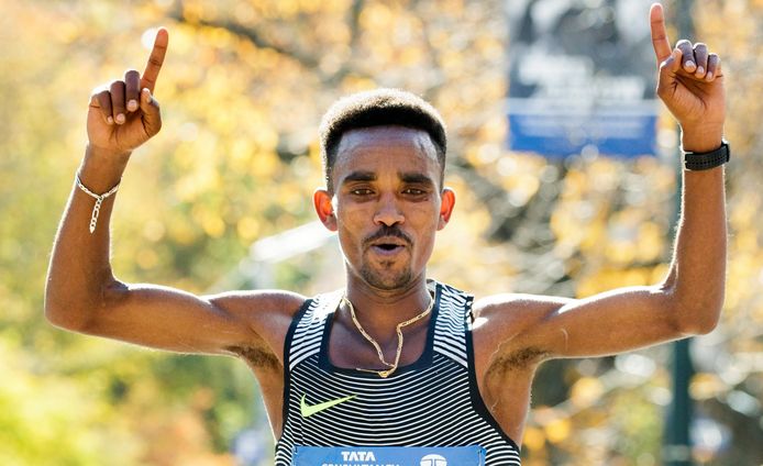 Ghirmay Ghebreslassie uit Eritrea won vorig jaar de marathon van New York.