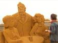 Het zandsculpturenfestival in Westende staat dit jaar helemaal in het teken van F.C. De Kampioenen.