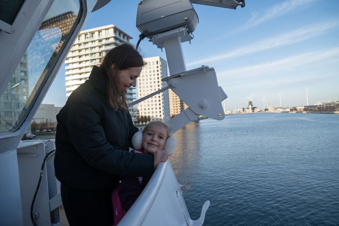 This young mother and her daughter are clearly looking forward to it.