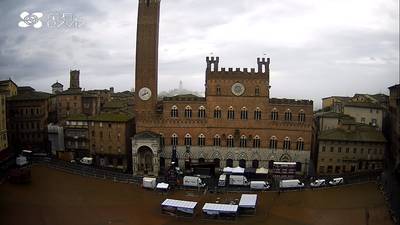 LIVEBLOG STRADE BIANCHE. Piazza del Campo oogt bewolkt, startschot in Siena om 11u10