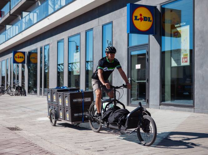 Lidl gaat nog meer per fiets aan huis leveren