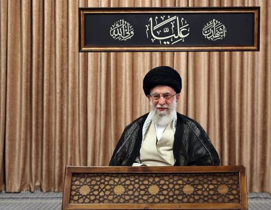 De Iraanse geestelijk leider ALi Khamenei.