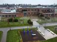 Het parkje achter de school