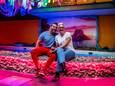 Arold Dingemans (links) samen met een medewerkster van SteamWorks.